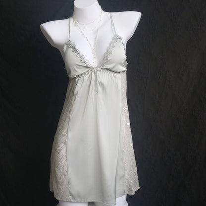 Lace Sleep Dress with Adjustable Straps and Pads
